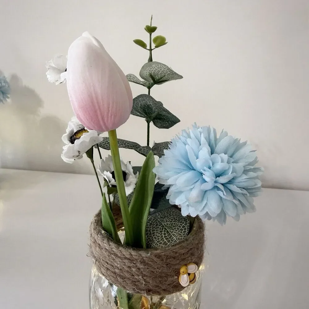 Handmade Mini Honey Bee Themed Floral Arrangement Centerpiece Baby Shower
